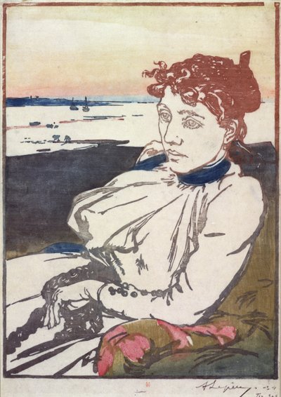 La Convalescante Mme.Lepere, 1892 by Auguste Louis Lepère